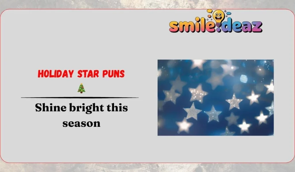 Holiday Star Puns ๐