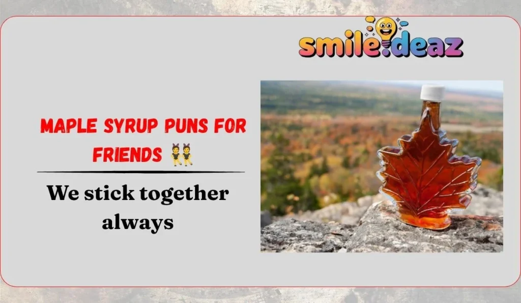 Maple Syrup Puns for Friends 👯